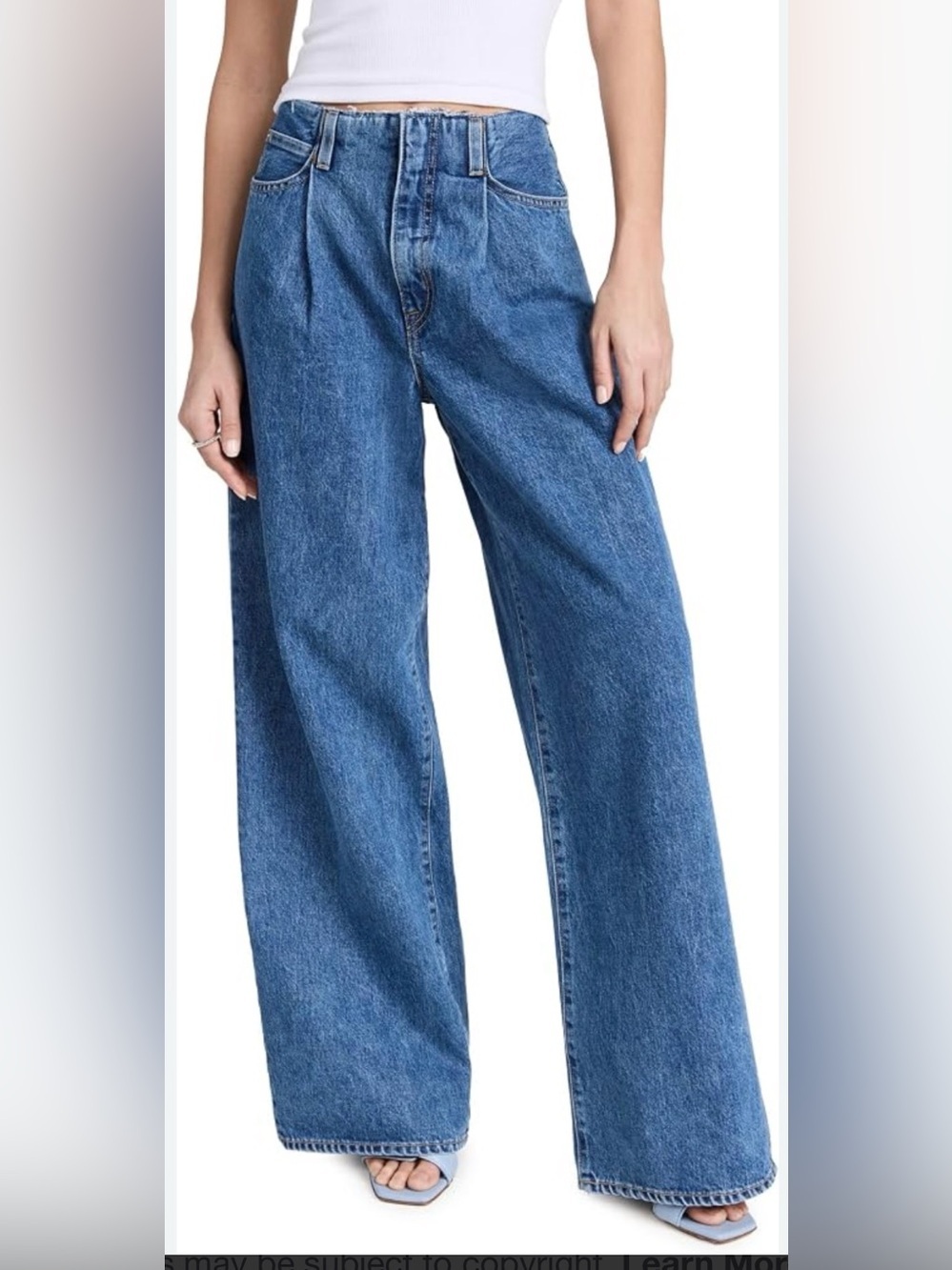 SLVRLAKE Taylor Wide Leg Jeans Last Dance Wash Size 26 tall girl friendly NWT